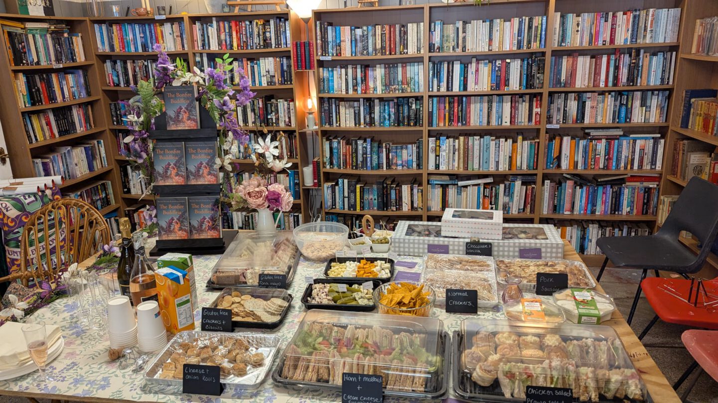 Bonfire Buddleia Launch Folkestone Bookshop