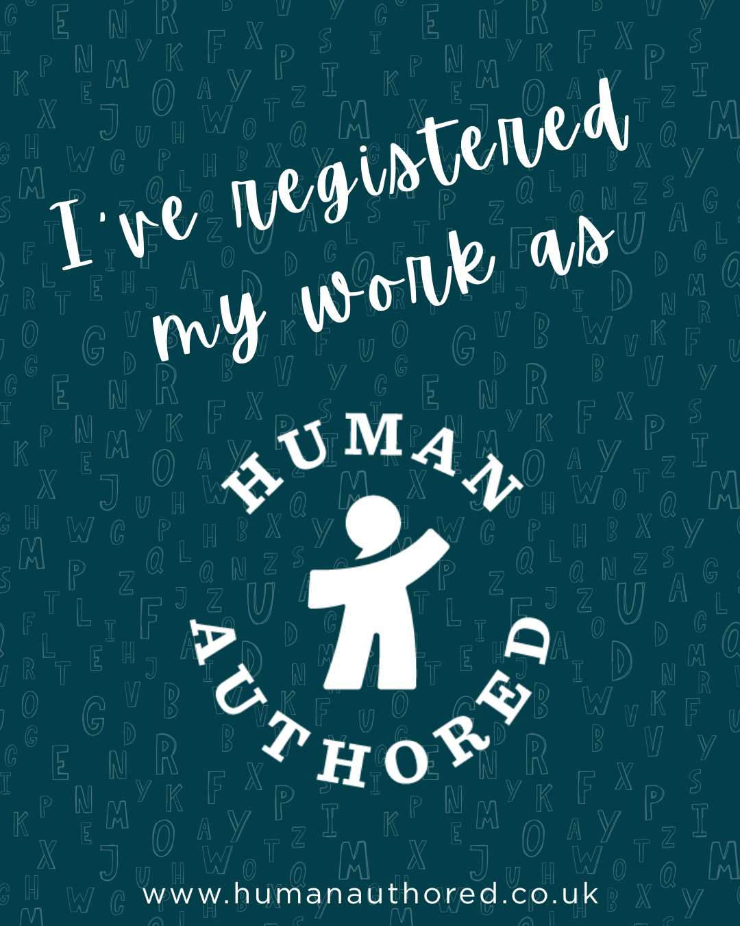 Registered my books as Human Authored